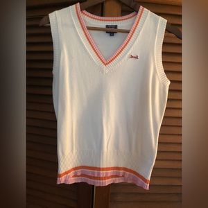 Le Tigre- old money aesthetic, prep school style sweater vest. Size Medium.